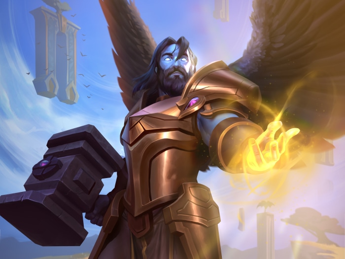 Angel with Hammer and Light from Hearthstone 4K