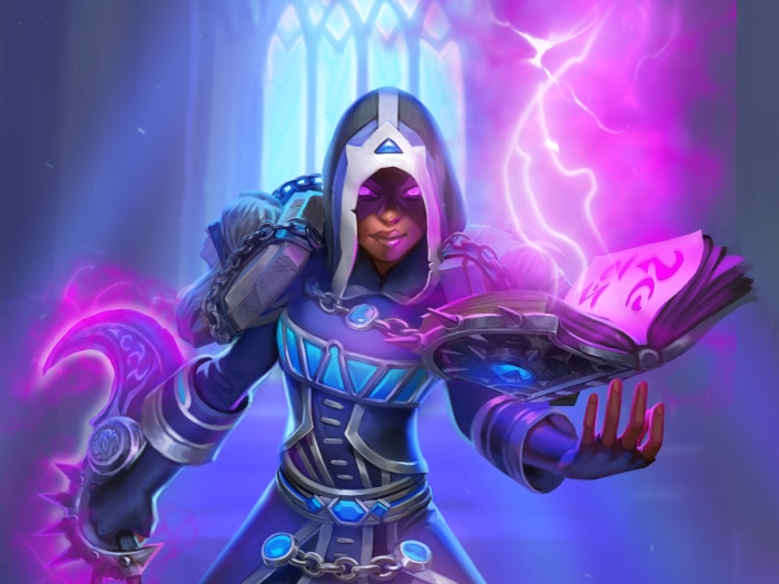 Mage casting spell from Hearthstone: Heroes of Warcraft 4K