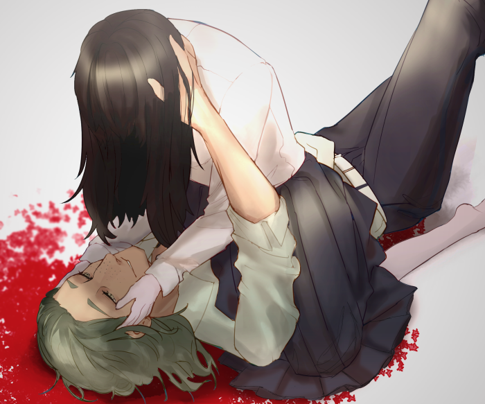 Shiki Kururugi and Ringo Shindou from Club Suicide