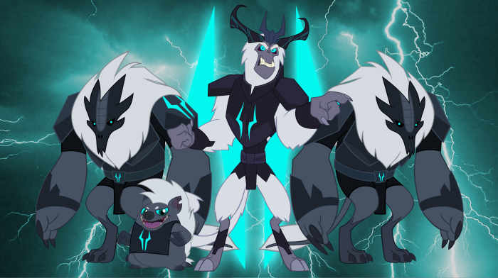 Storm King and allies from My Little Pony