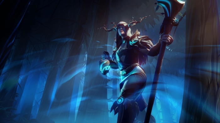 Dauntless character in a forest