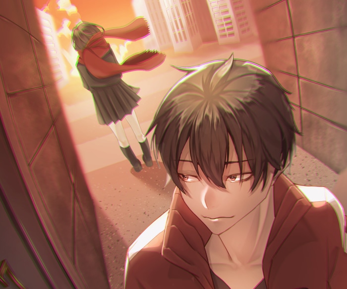 Shintaro Kisaragi and Ayano Tateyama from Kagerou Project