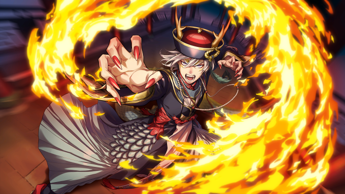 Silver from Twisted Wonderland with fire