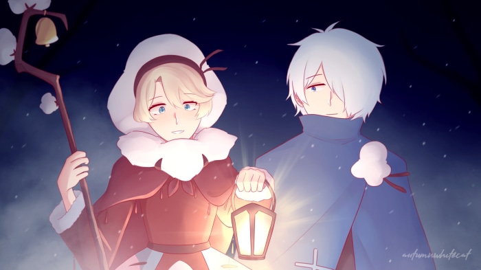 Cotton Cookie and Sherbet Cookie from Cookie Run: Kingdom