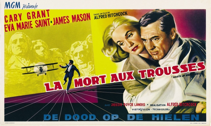 North by Northwest starring Cary Grant, Eva Marie Saint, James Mason