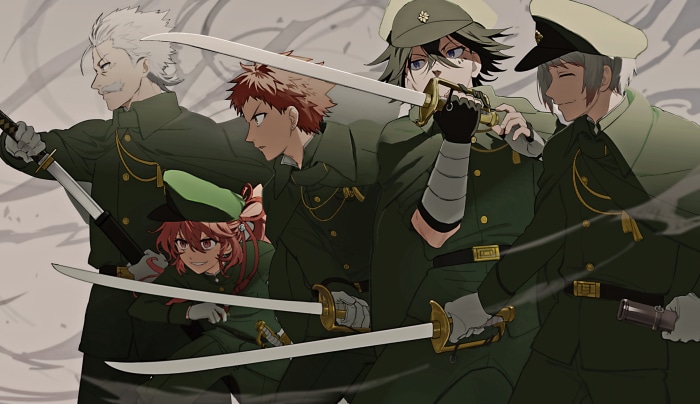 Bungou Stray Dogs: Tetchō Suehiro, Saigiku Jōno, Ōchi Fukuchi, Teruko Ōkura, Michizō Tachihara