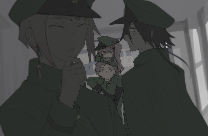 Tetchō Suehiro, Michizō Tachihara, Saigiku Jōno, Teruko Ōkura from Bungou Stray Dogs