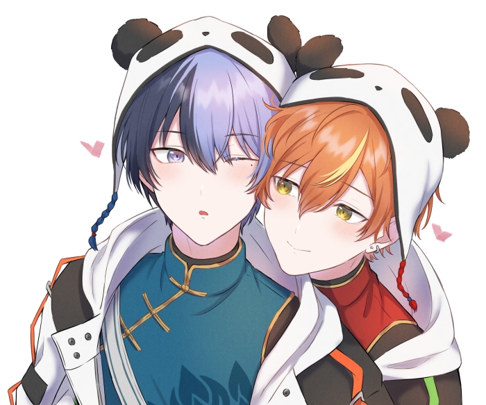Aoyagi Touya and Shinonome Akito from Project Sekai