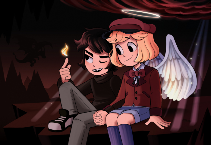 Damien Thorn and Pip Pirrup from South Park