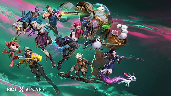 Riot x Arcane Characters with Weapons