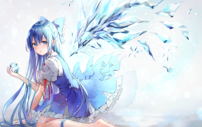 Cirno from Touhou with Magical Ice Wings