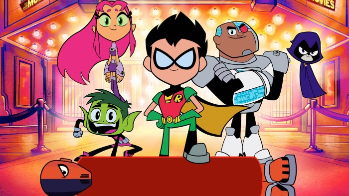 Teen Titans Go! To The Movies: Robin, Starfire, Cyborg, Beast Boy, and Raven