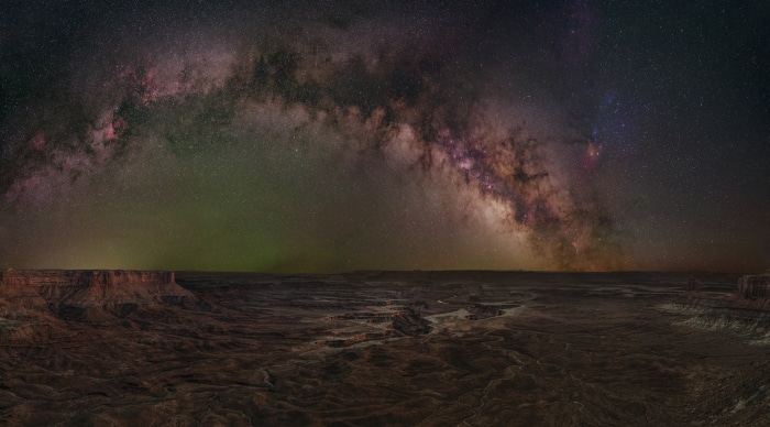 Milky Way over Canyonlands Green River Overlook, Utah