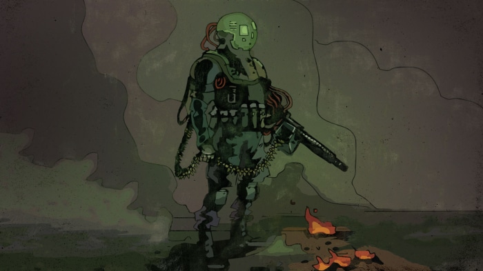 Mechajammer HD character with weapon