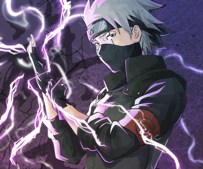 Kakashi Hatake from Naruto using lightning