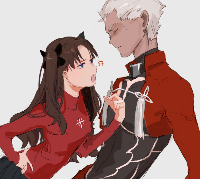 Rin Tohsaka and Archer from Fate/Stay Night