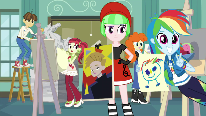 My Little Pony: Equestria Girls art class with Rainbow Dash