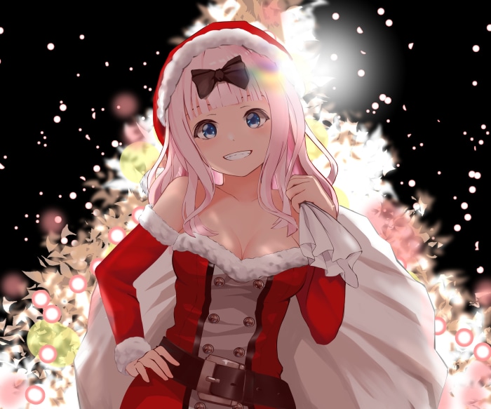 Chika Fujiwara from Kaguya-sama: Love Is War in Santa Outfit