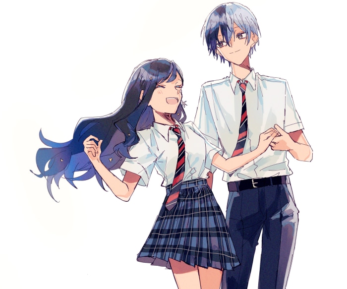 Aoyagi Touya and Shiraishi An from Project Sekai