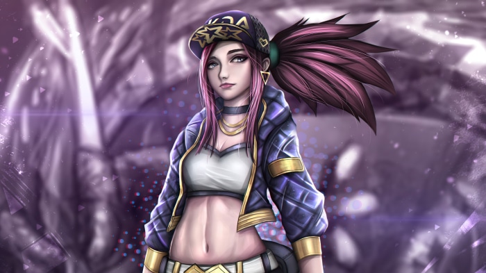Akali from League of Legends K/DA 4K