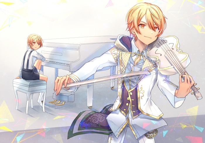 Tenma Tsukasa Playing Violin in Project Sekai