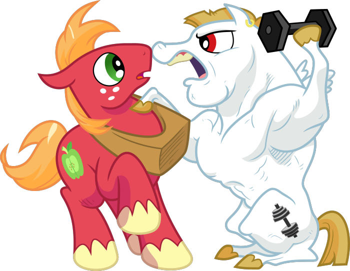Big Macintosh and Bulk Biceps from My Little Pony