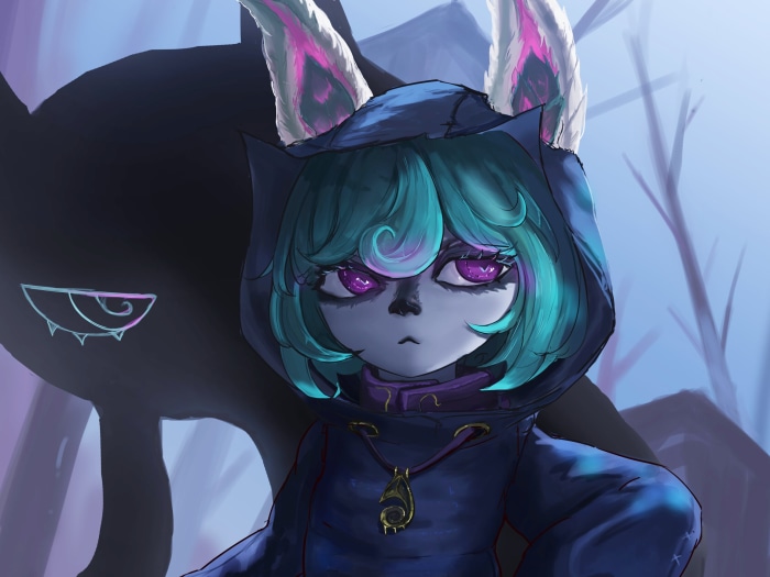 Vex from League of Legends with Shadow Companion