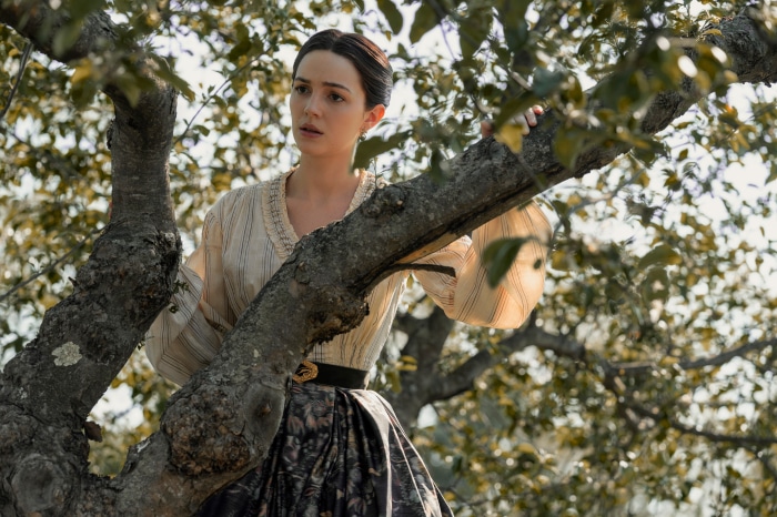 Emily Dickinson in a Tree