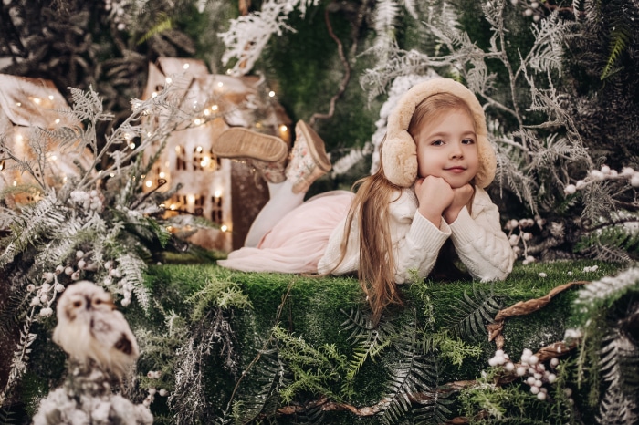 Photography of a Little Girl in Winter Scene