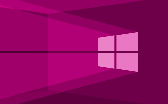Windows 10 Logo Purple 4K