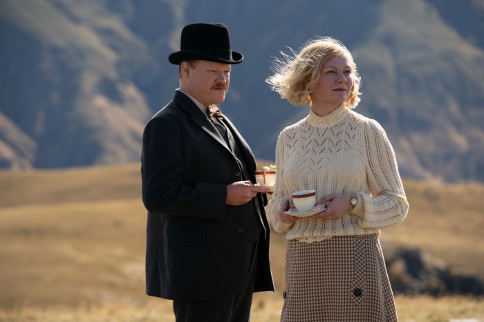 Jesse Plemons and Kirsten Dunst in The Power Of The Dog