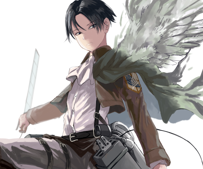 Levi Ackerman from Attack on Titan with Wings