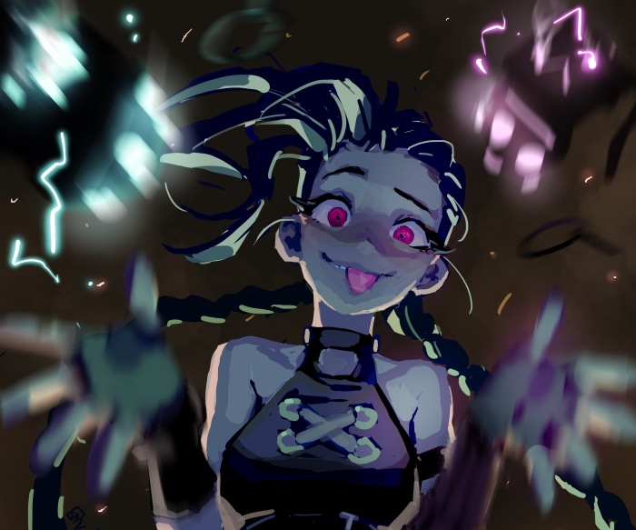 Jinx from Arcane League of Legends