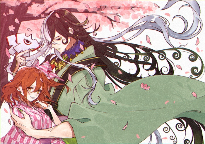 Ashiya Dōman and Gudako from Fate/Grand Order