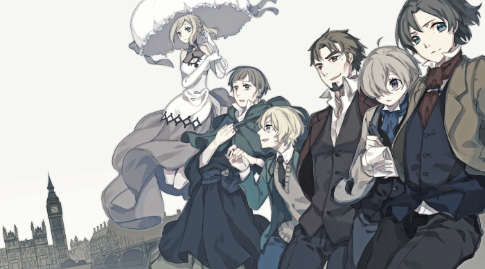 The Empire Of Corpses characters with London skyline