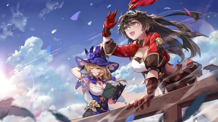 Lisa and Amber from Genshin Impact