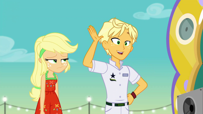 Applejack and Ragamuffin from My Little Pony: Equestria Girls