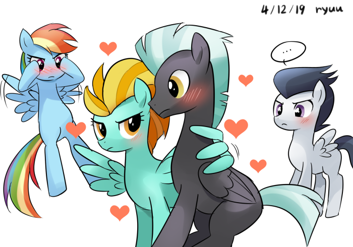 My Little Pony: Rainbow Dash, Rumble, Thunderlane, Lightning Dust