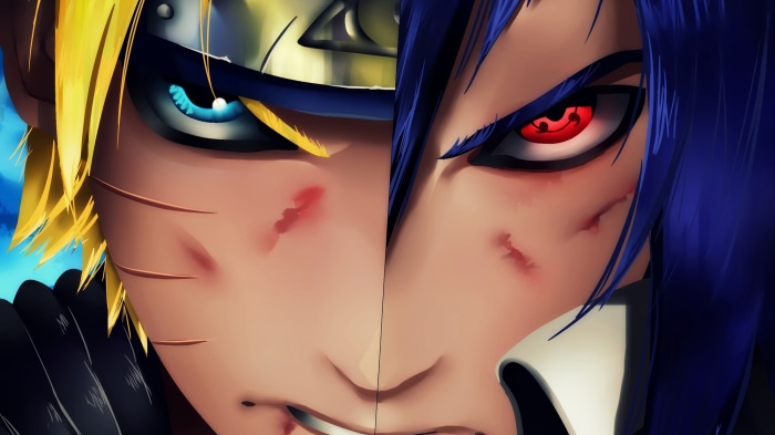 Naruto Uzumaki and Sasuke Uchiha from Naruto