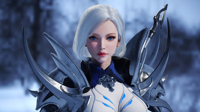 Girl in futuristic armor 4K