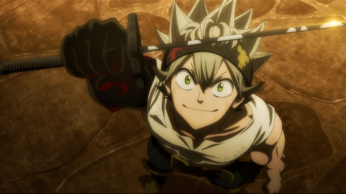 Asta from Black Clover holding his sword