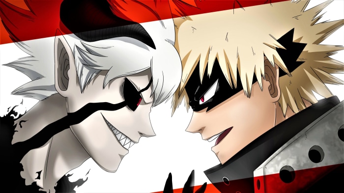 Katsuki Bakugou and Liebe from Black Clover