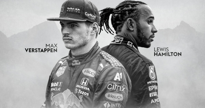 Max Verstappen and Lewis Hamilton F1 Drivers