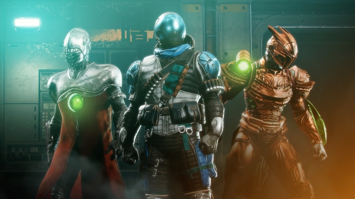 Three Guardians from Destiny 2: Beyond Light