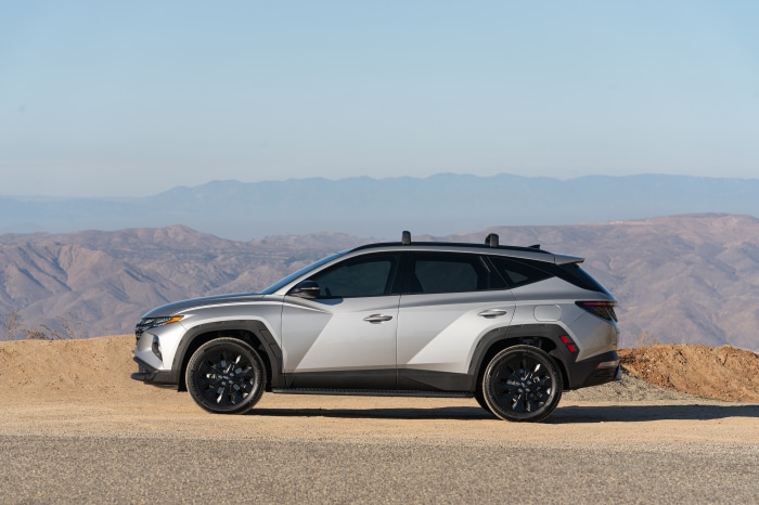 Hyundai Tucson XRT SUV parked on a dirt road