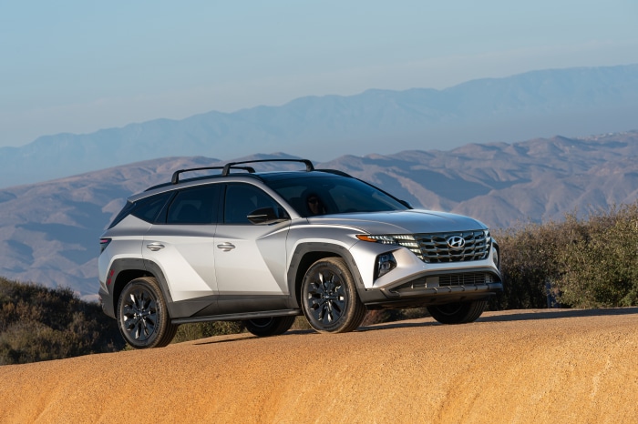 Hyundai Tucson XRT SUV on a dirt road