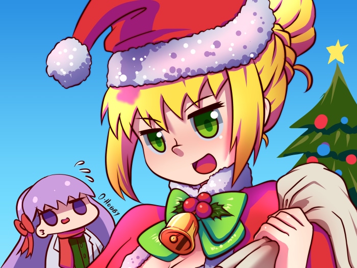 Padoru Christmas Girl and Friend