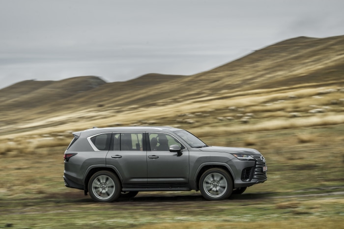 Lexus LX 600 4K SUV driving on a dirt road