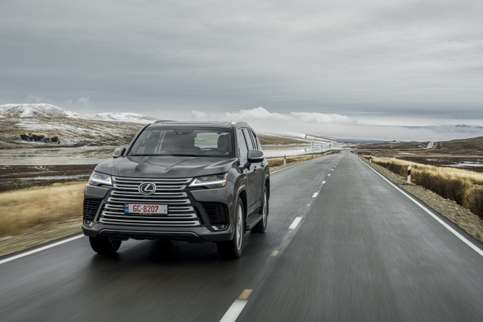 Lexus LX 600 4K SUV driving on a road