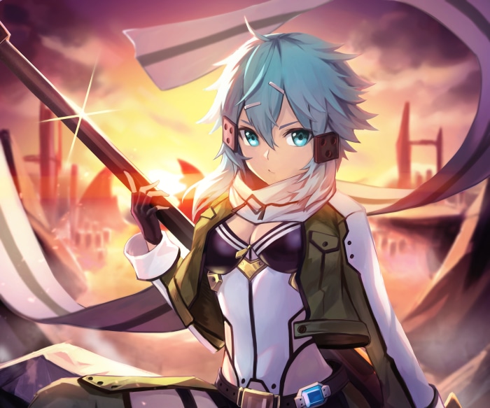 Shino Asada from Sword Art Online